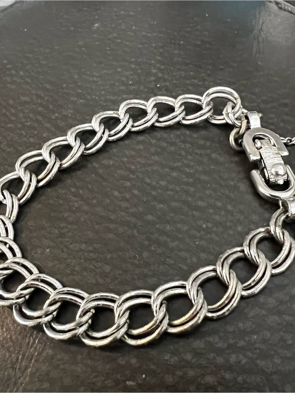 Monet Women’s Polished Silver Charm Bracelet Vintage woman’s